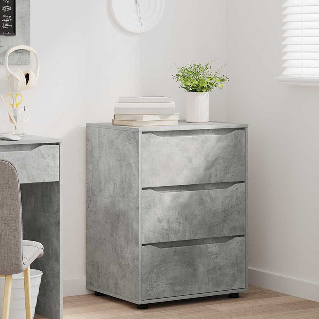 Aufbewahrungsschrank Beton Grau 60 x 48 x 81 cm Holzwerkstoff