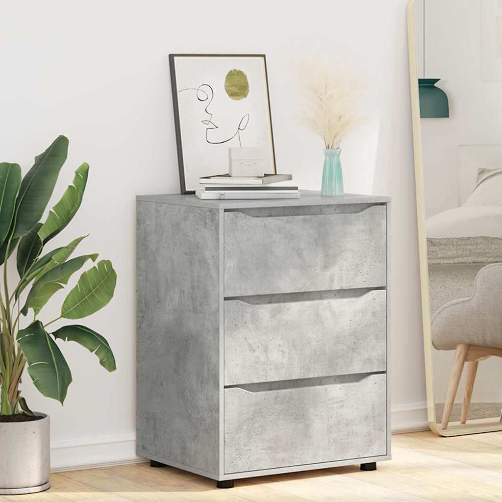 Aufbewahrungsschrank Beton Grau 60 x 48 x 81 cm Holzwerkstoff