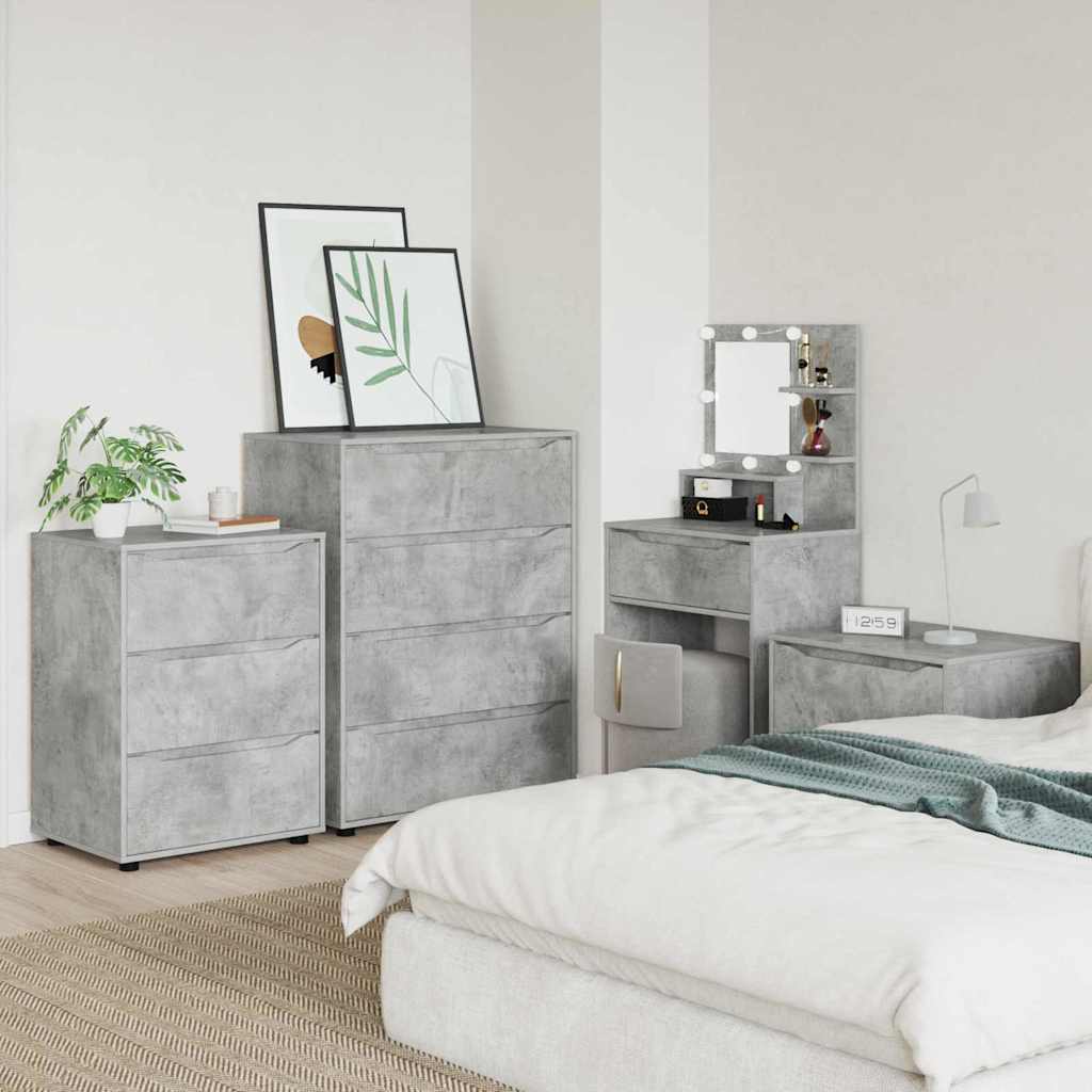Aufbewahrungsschrank Beton Grau 60 x 48 x 81 cm Holzwerkstoff