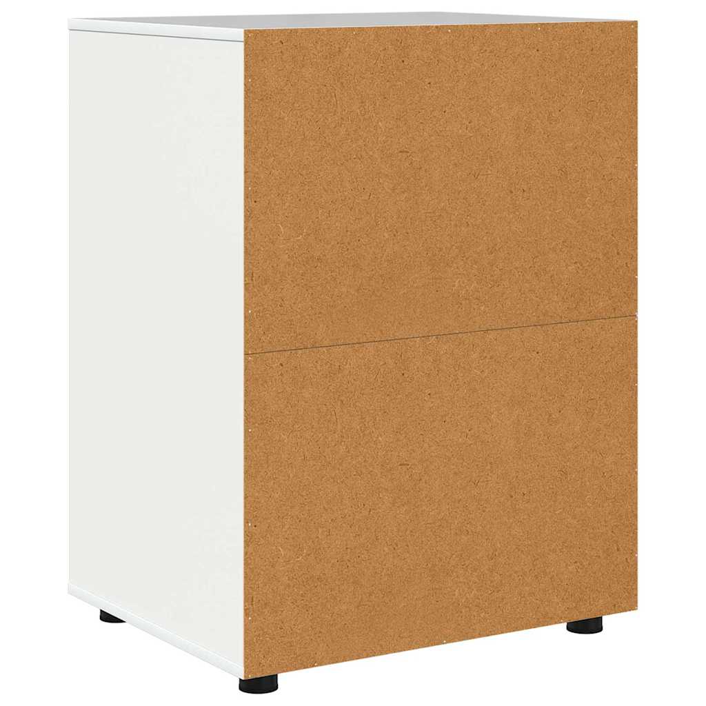 Aufbewahrungsschrank Hochglanz Weiß 60 x 48 x 81 cm
