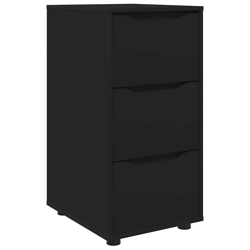 Aufbewahrungsschrank Schwarz 40 x 48 x 81 cm Holzwerkstoff