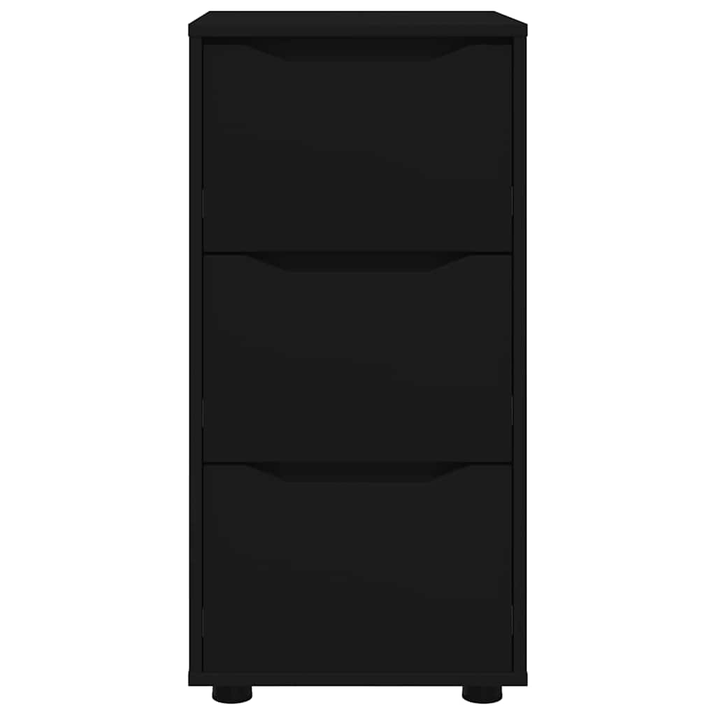 Aufbewahrungsschrank Schwarz 40 x 48 x 81 cm Holzwerkstoff