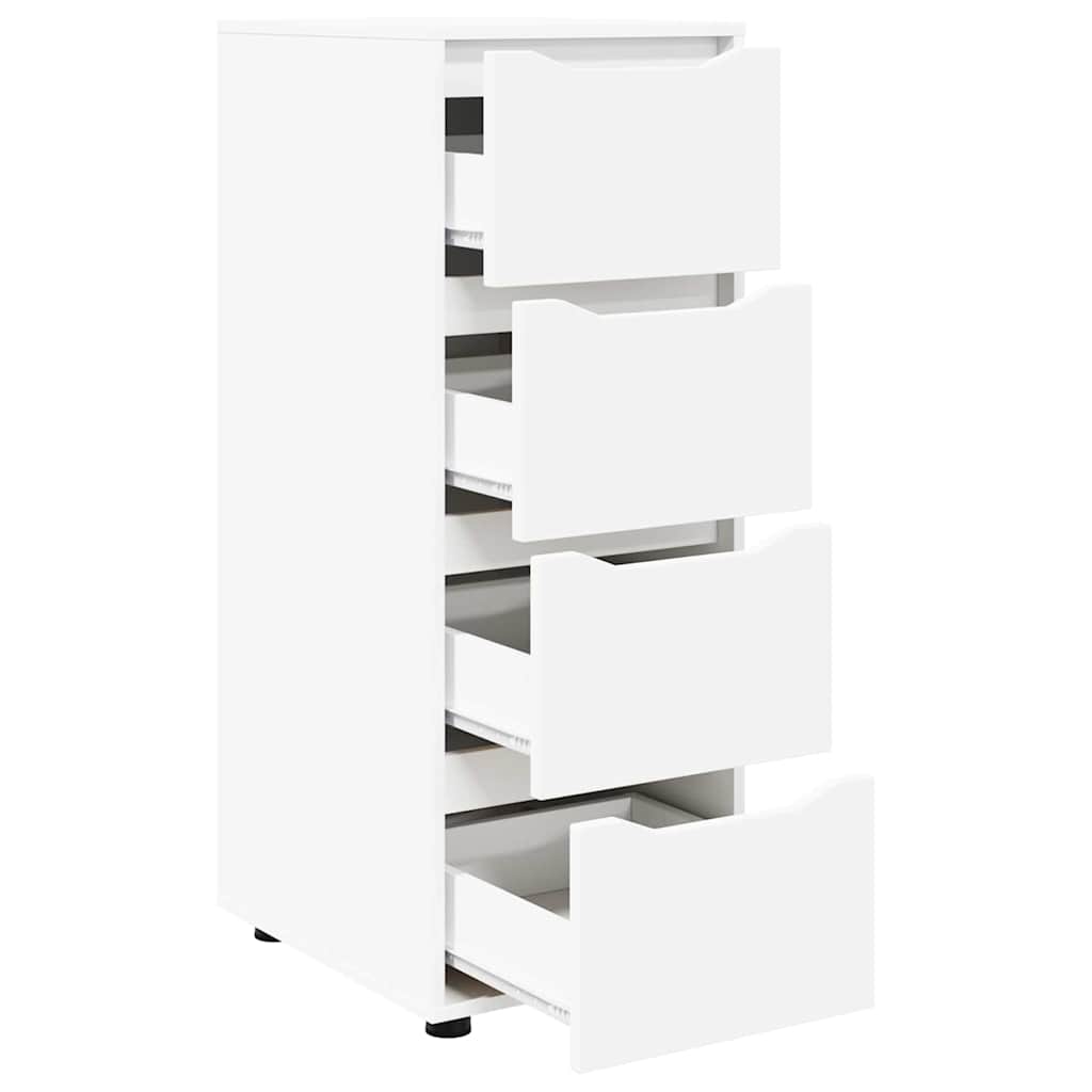 Aufbewahrungsschrank Weiß 40 x 48 x 105 cm Holzwerkstoff