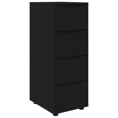 Aufbewahrungsschrank Schwarz 40 x 48 x 105 cm Holzwerkstoff