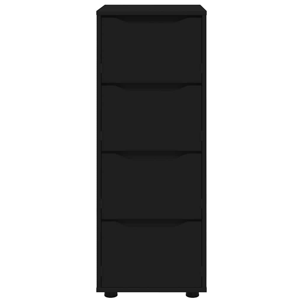 Aufbewahrungsschrank Schwarz 40 x 48 x 105 cm Holzwerkstoff