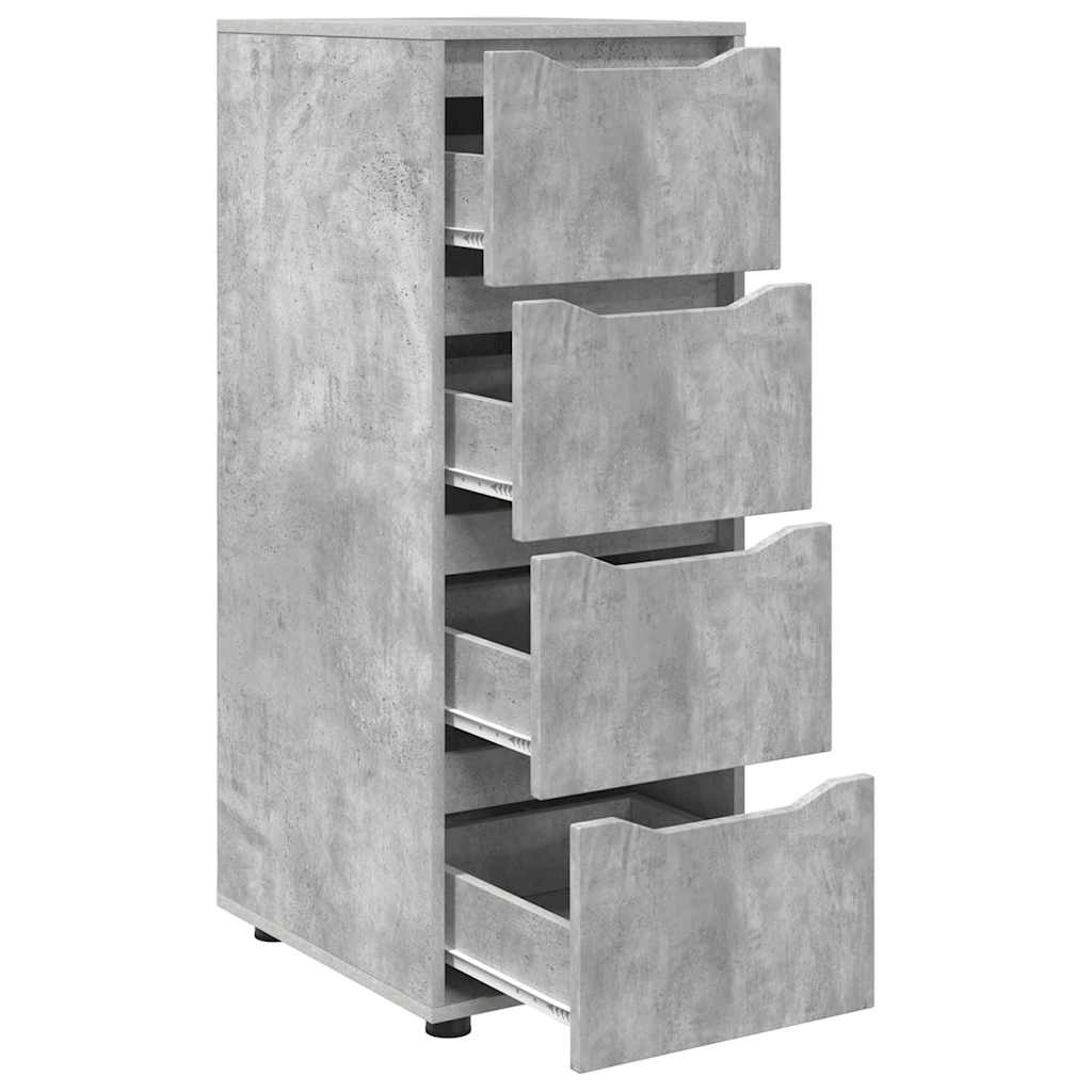 Aufbewahrungsschrank Beton Grau 40 x 48 x 105 cm Holzwerkstoff