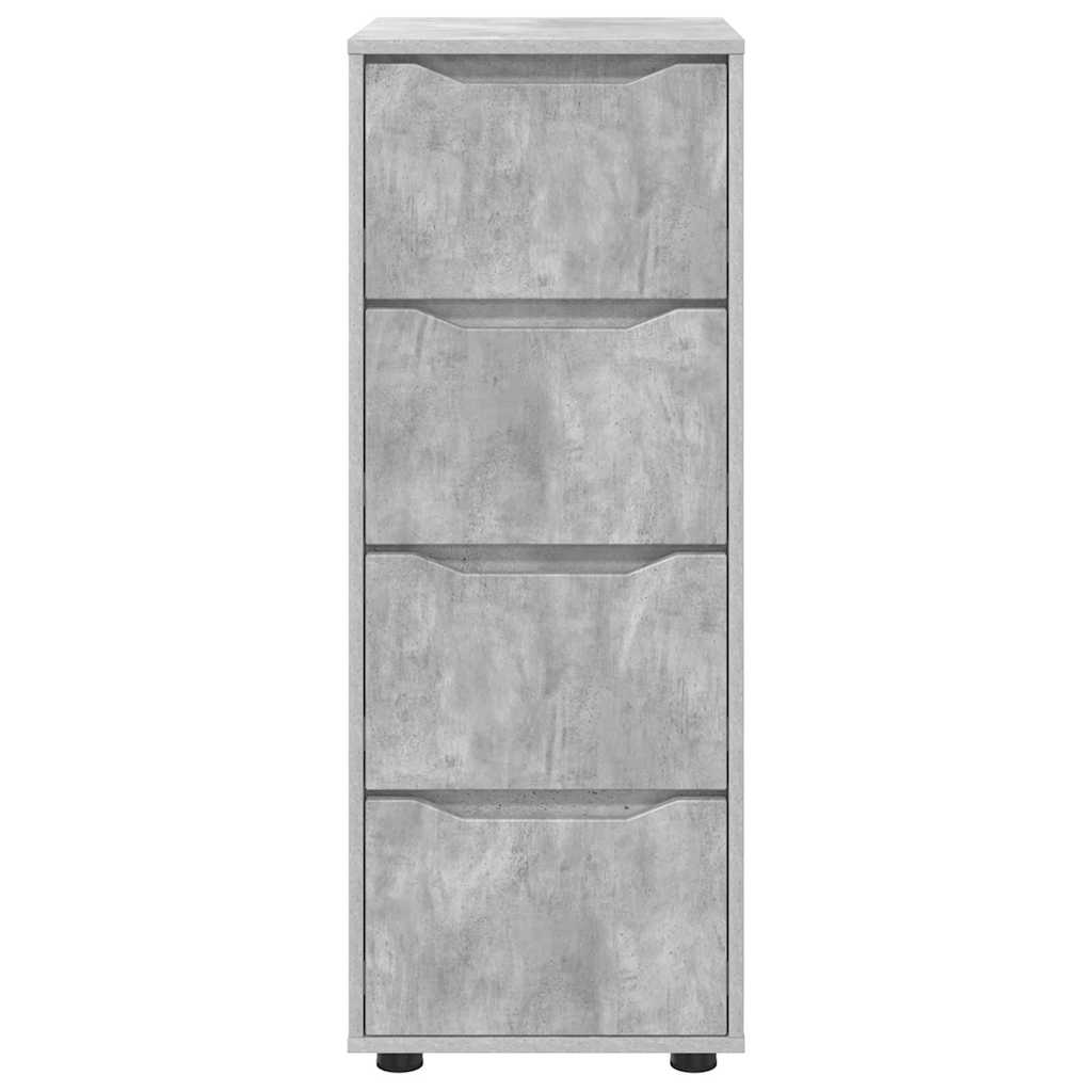 Aufbewahrungsschrank Beton Grau 40 x 48 x 105 cm Holzwerkstoff