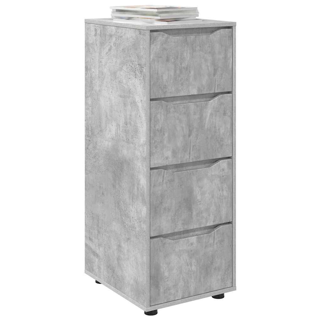 Aufbewahrungsschrank Beton Grau 40 x 48 x 105 cm Holzwerkstoff