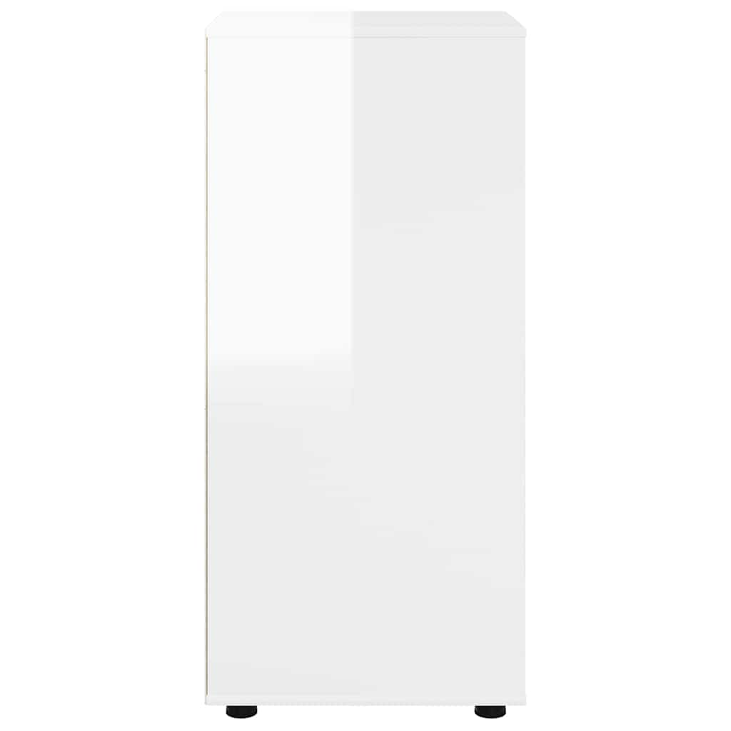 Aufbewahrungsschrank Hochglanz Weiß 40 x 48 x 105 cm