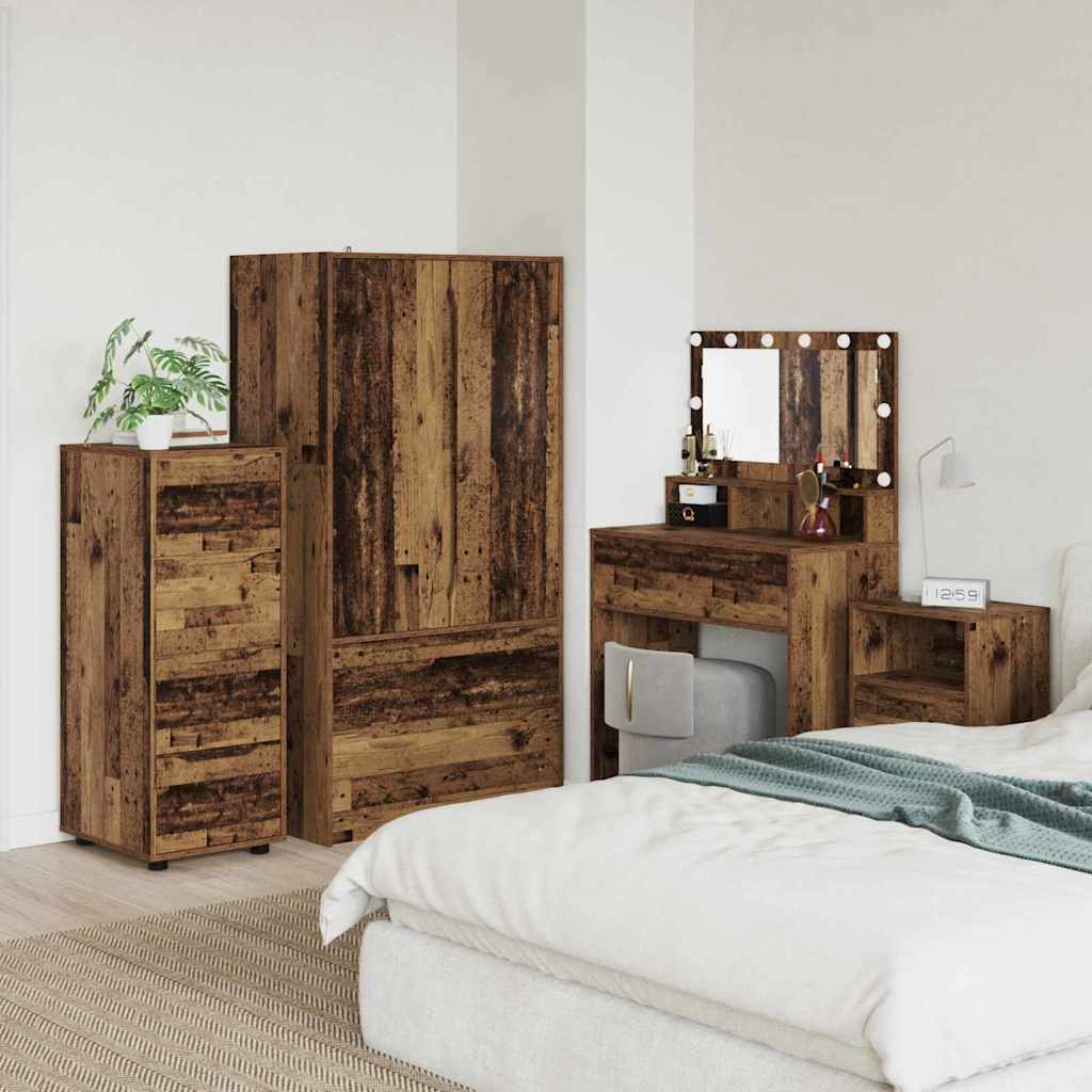 Aufbewahrungsschrank Altholz 40 x 48 x 105 cm Holzwerkstoff