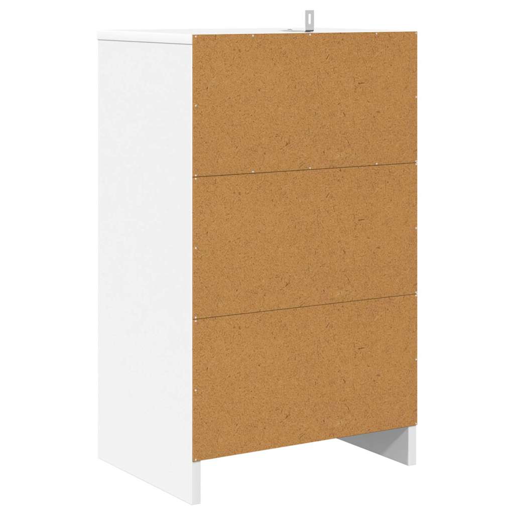 Nachttisch mit Schubladen Weiß 40 x 30 x 467 cm Holzwerkstoff