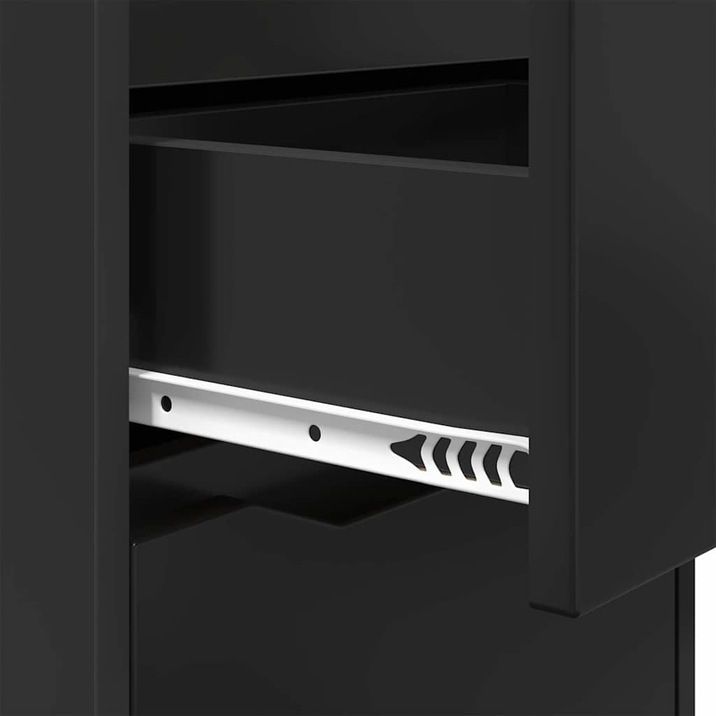 Nachttische 2 pcs Schwarz 40 x 30 x 467 cm Holzwerkstoff