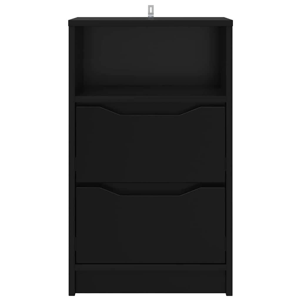 Nachttische 2 pcs Schwarz 40 x 30 x 467 cm Holzwerkstoff