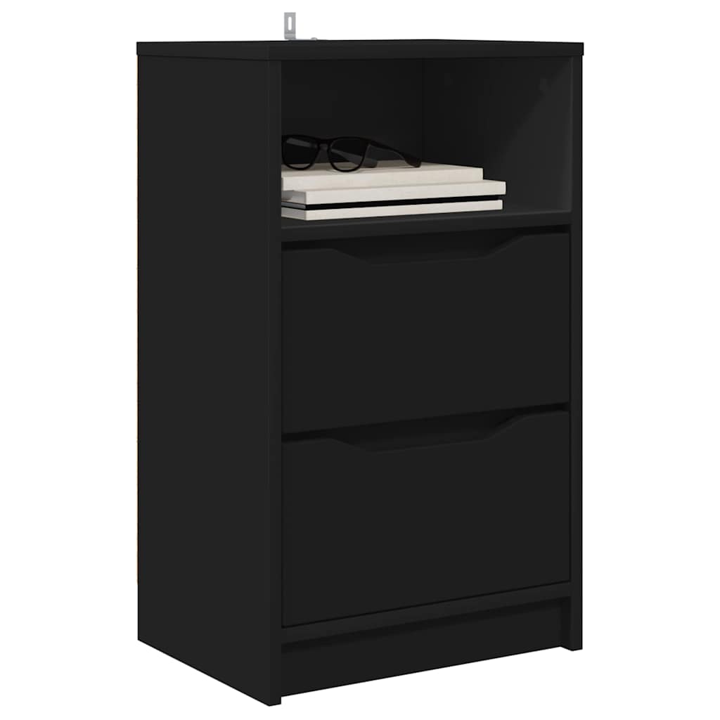 Nachttische 2 pcs Schwarz 40 x 30 x 467 cm Holzwerkstoff