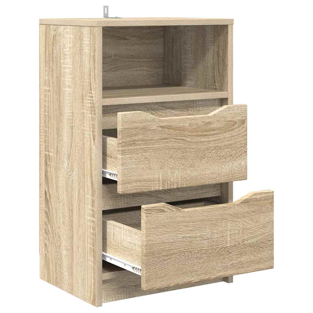 Nachttische 2 pcs Sonoma-Eiche 40 x 30 x 467 cm Holzwerkstoff