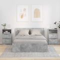 Nachttische 2 pcs Beton Grau 40 x 30 x 467 cm Holzwerkstoff