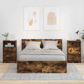 Nachttische 2 pcs Geräucherte Eiche 40 x 30 x 467 cm
