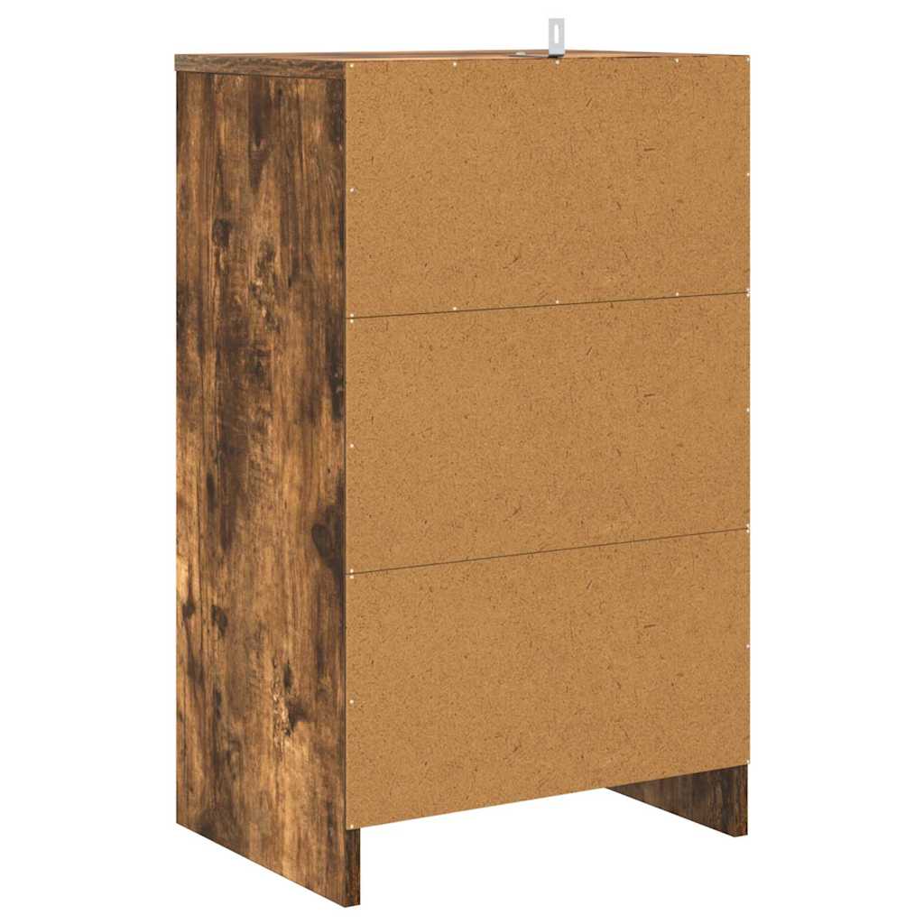 Nachttische 2 pcs Geräucherte Eiche 40 x 30 x 467 cm