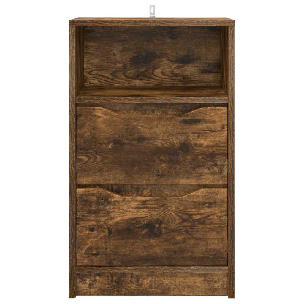 Nachttische 2 pcs Geräucherte Eiche 40 x 30 x 467 cm