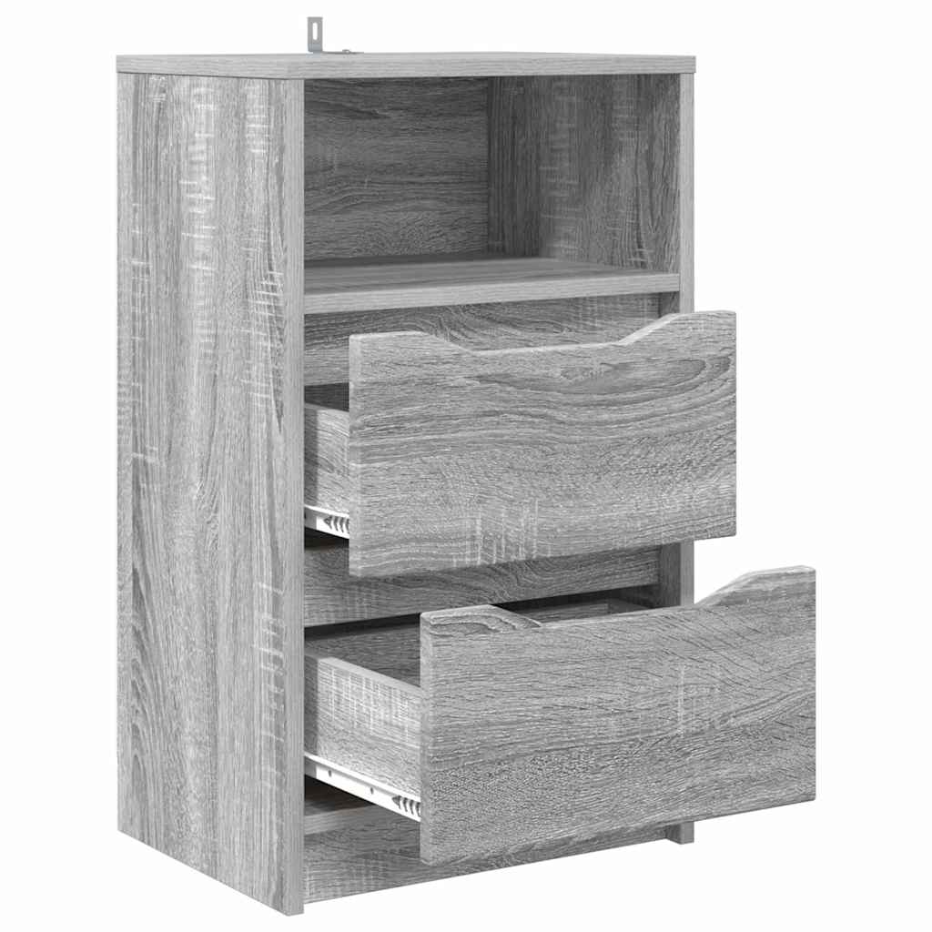 Nachttisch Graues Sonoma 40 x 30 x 467 cm Holzwerkstoff