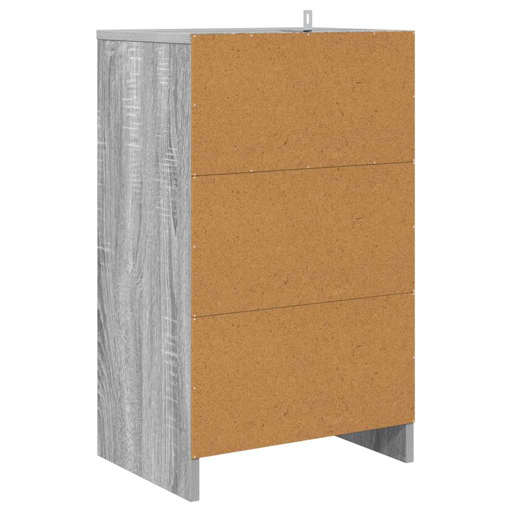 Nachttisch Graues Sonoma 40 x 30 x 467 cm Holzwerkstoff
