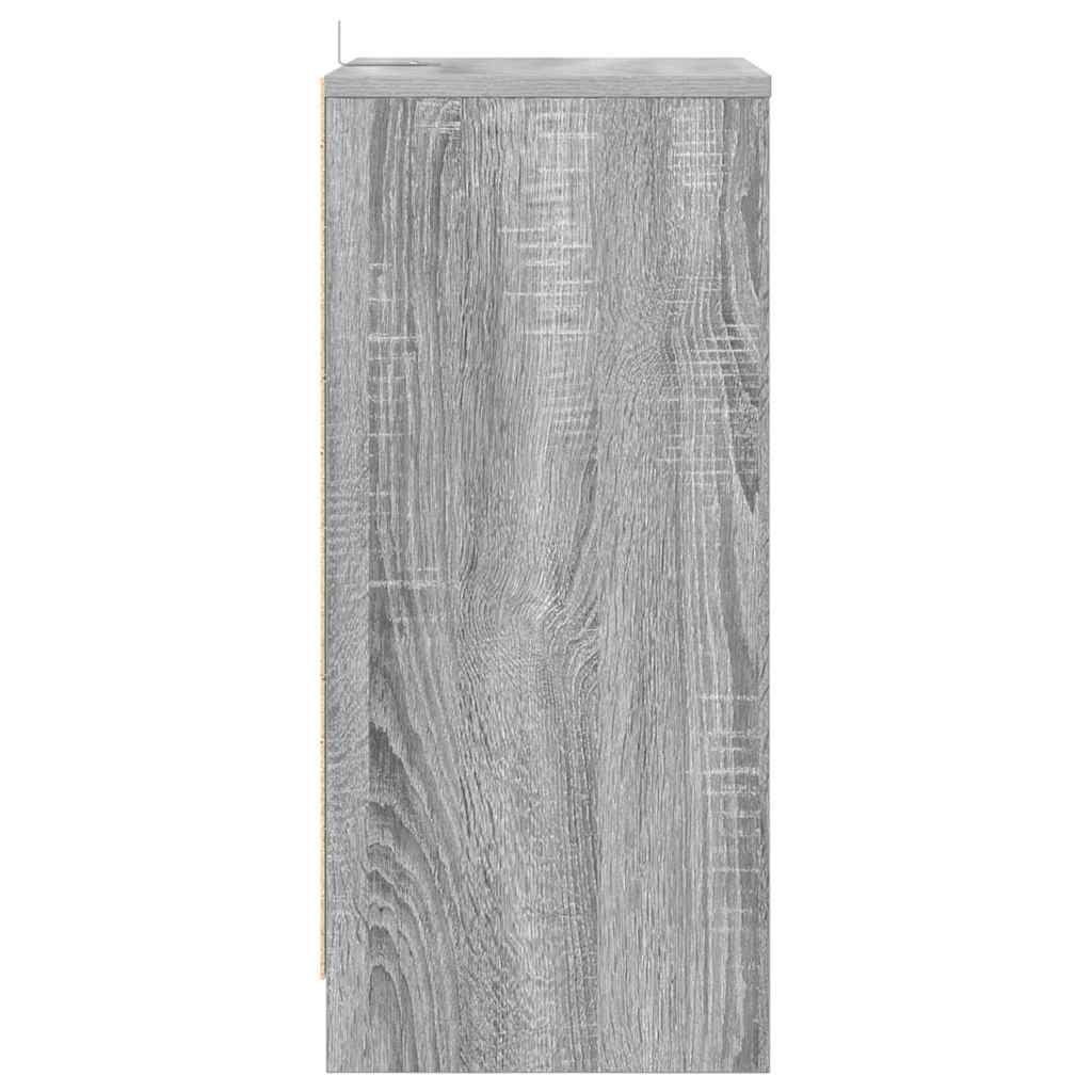 Nachttisch Graues Sonoma 40 x 30 x 467 cm Holzwerkstoff
