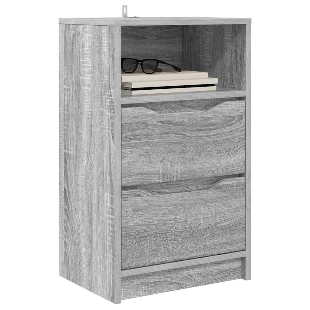 Nachttische 2 pcs Graues Sonoma 40 x 30 x 467 cm Holzwerkstoff