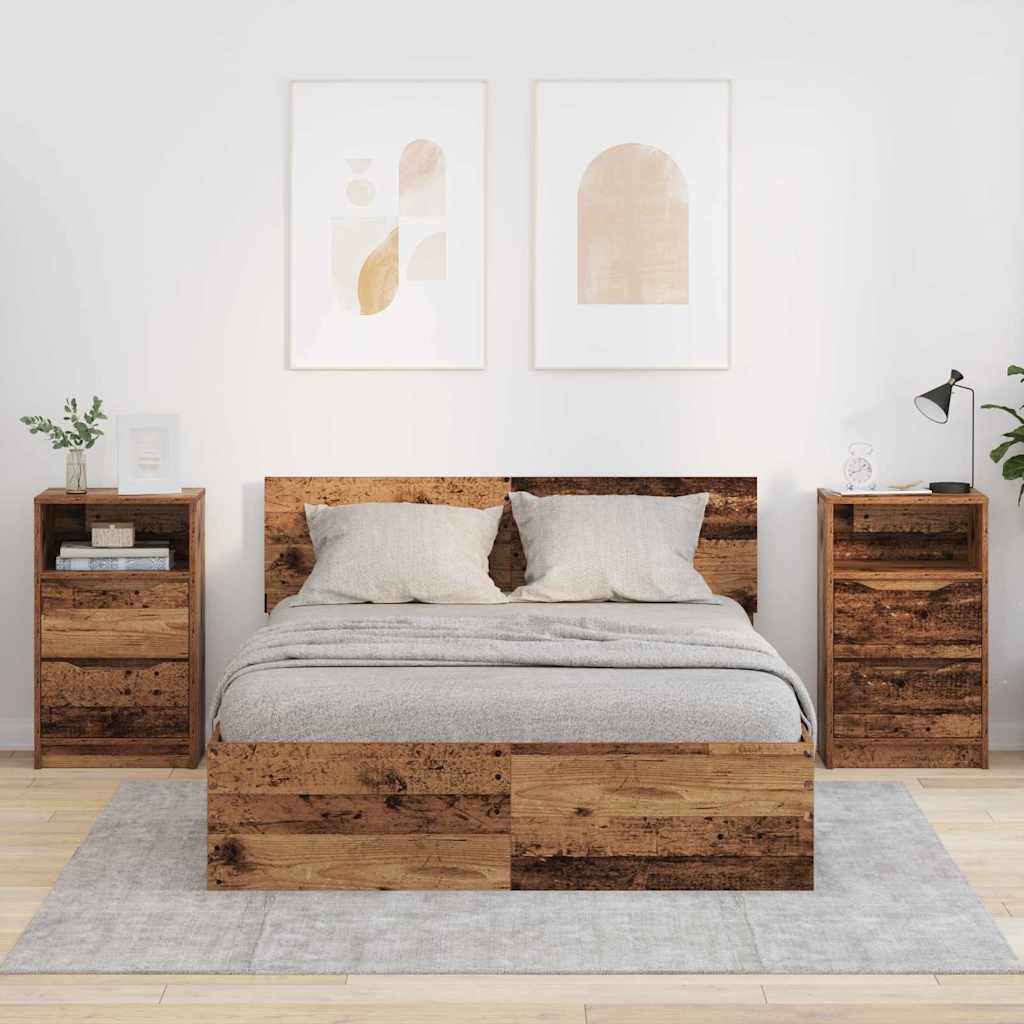 Nachttische 2 pcs Altholz 40 x 30 x 467 cm Holzwerkstoff