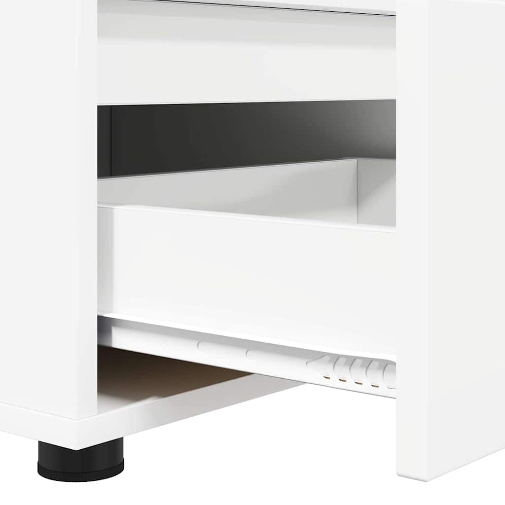 TV-Schränk mit Schubladen Weiß 100 x 48 x 43 cm Holzwerkstoff