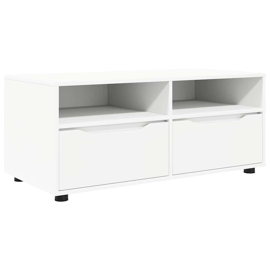 TV-Schränk mit Schubladen Weiß 100 x 48 x 43 cm Holzwerkstoff