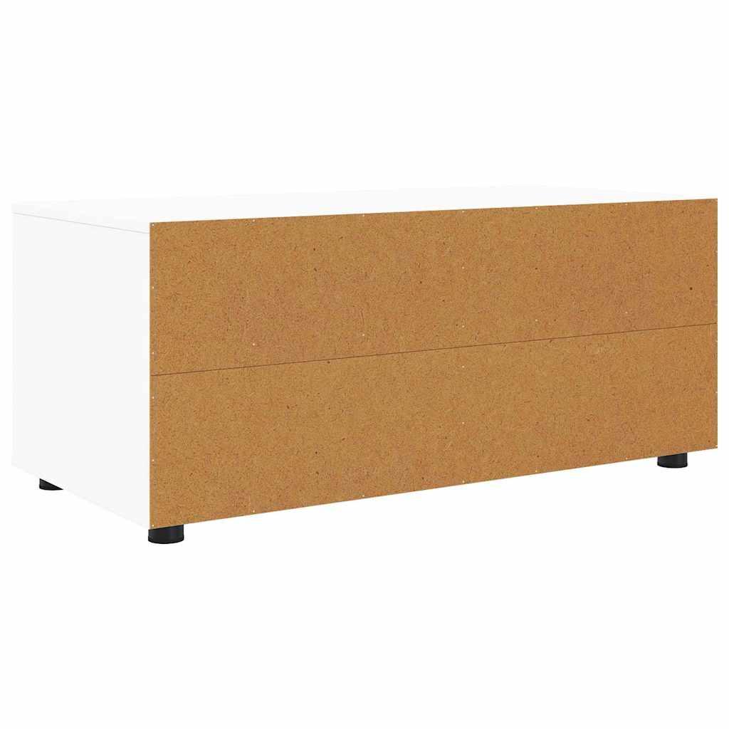 TV-Schränk mit Schubladen Weiß 100 x 48 x 43 cm Holzwerkstoff