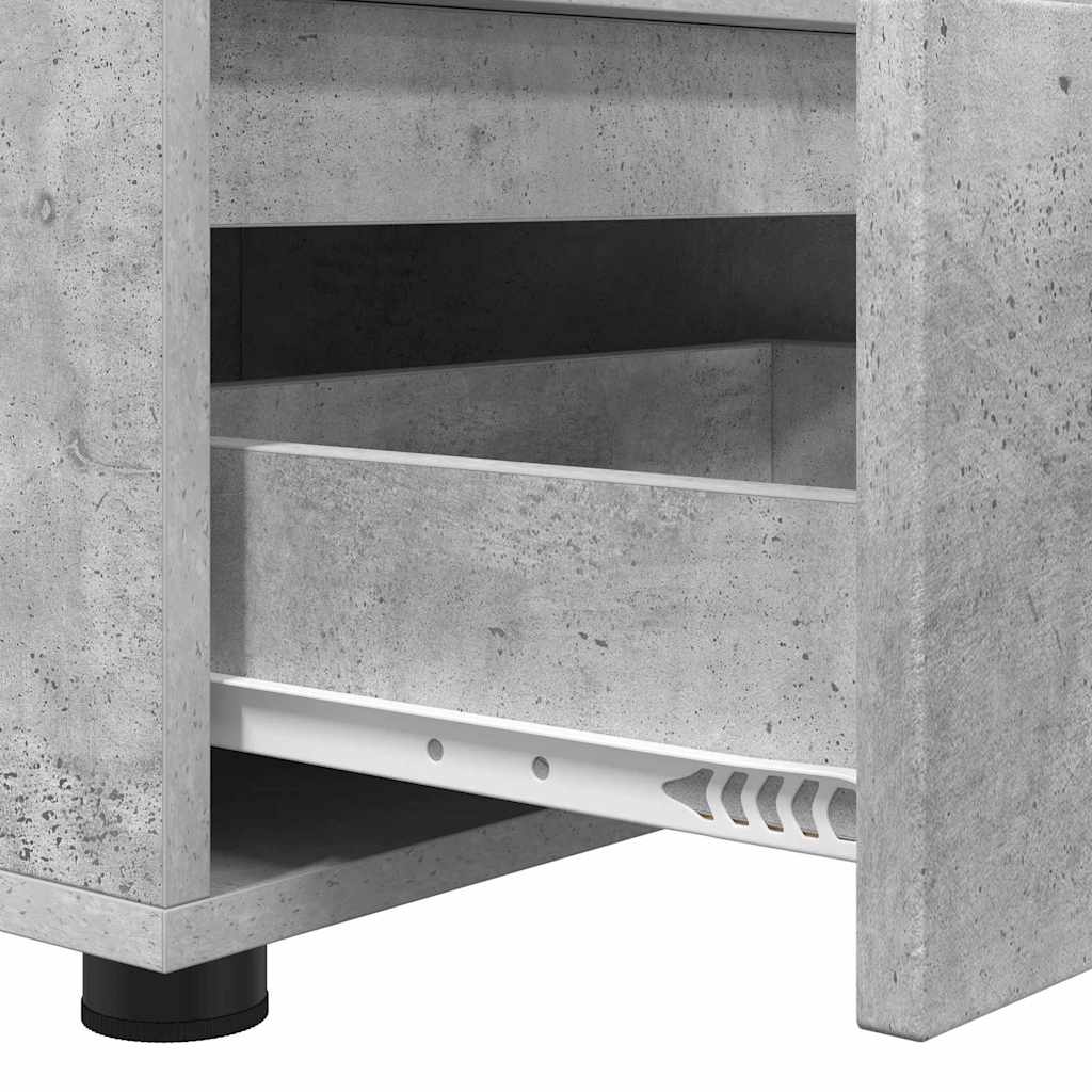 TV-Schränk Beton Grau 100 x 48 x 43 cm Holzwerkstoff