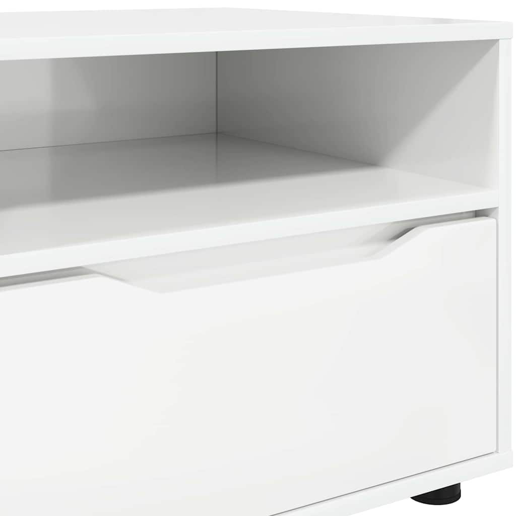 TV-Schränk Hochglanz Weiß 100 x 48 x 43 cm Holzwerkstoff