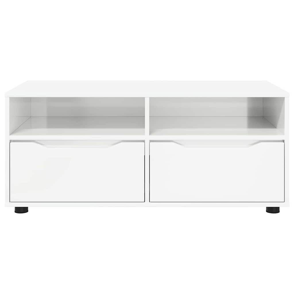 TV-Schränk Hochglanz Weiß 100 x 48 x 43 cm Holzwerkstoff