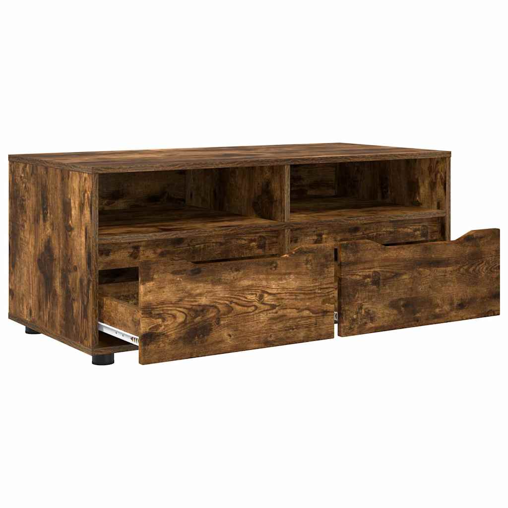 TV-Schränk Geräucherte Eiche 100 x 48 x 43 cm Holzwerkstoff