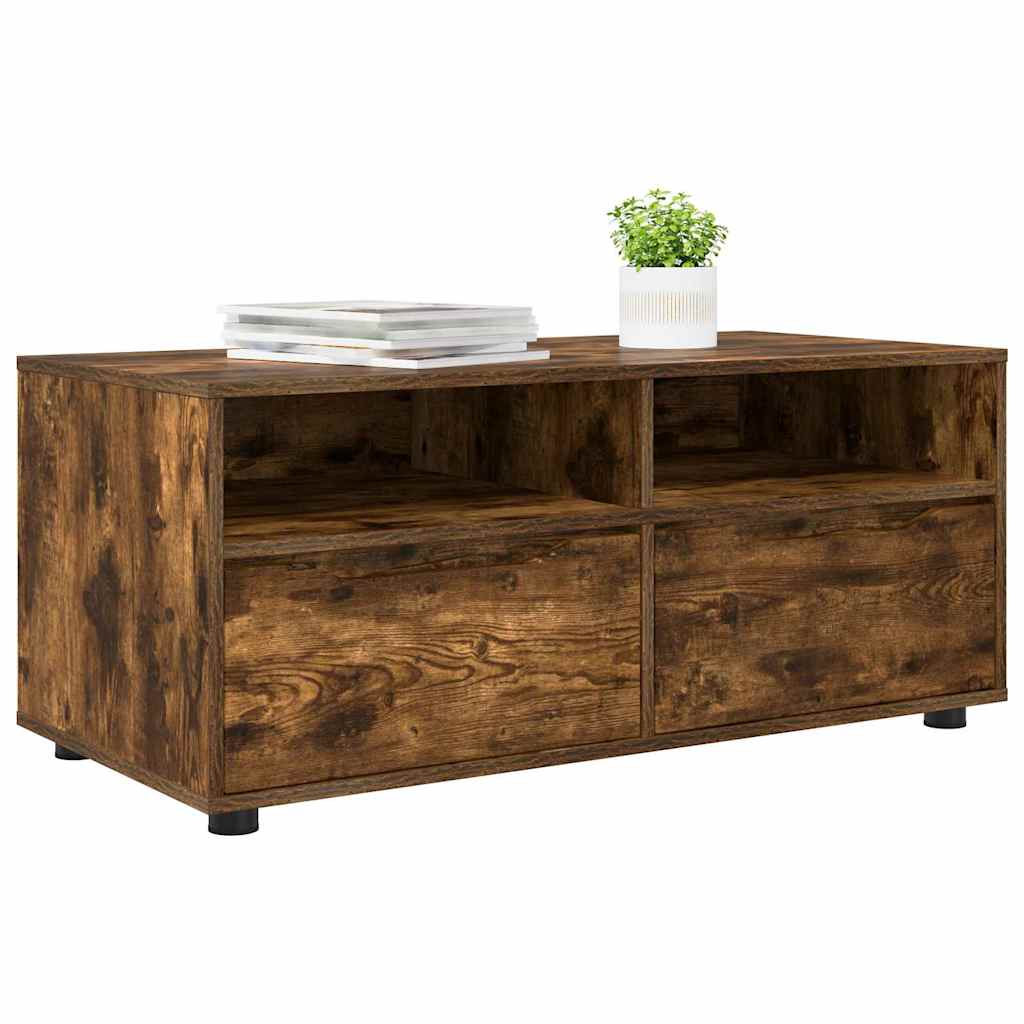 TV-Schränk Geräucherte Eiche 100 x 48 x 43 cm Holzwerkstoff