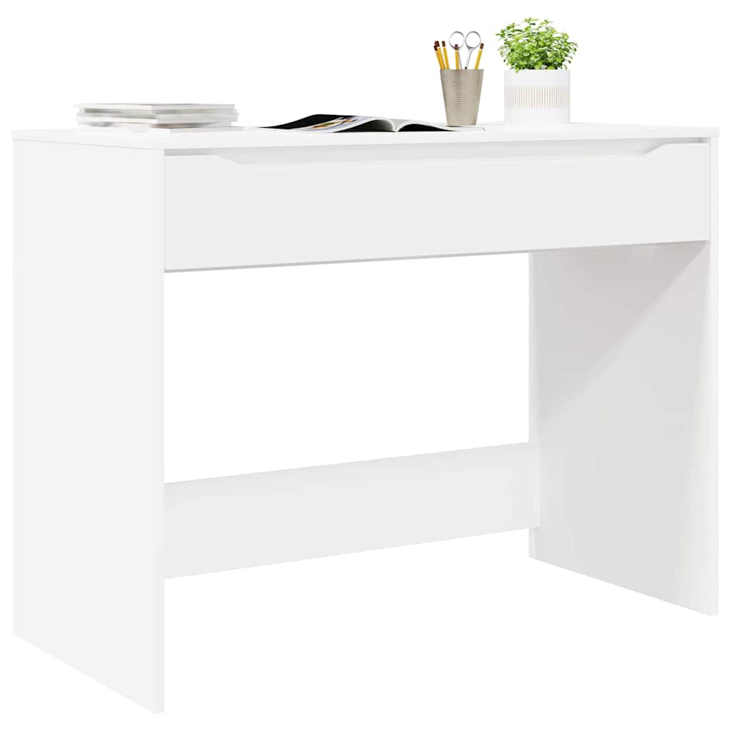 Schreibtisch mit Schubladen Weiß 100 x 50 x 78 cm Holzwerkstoff