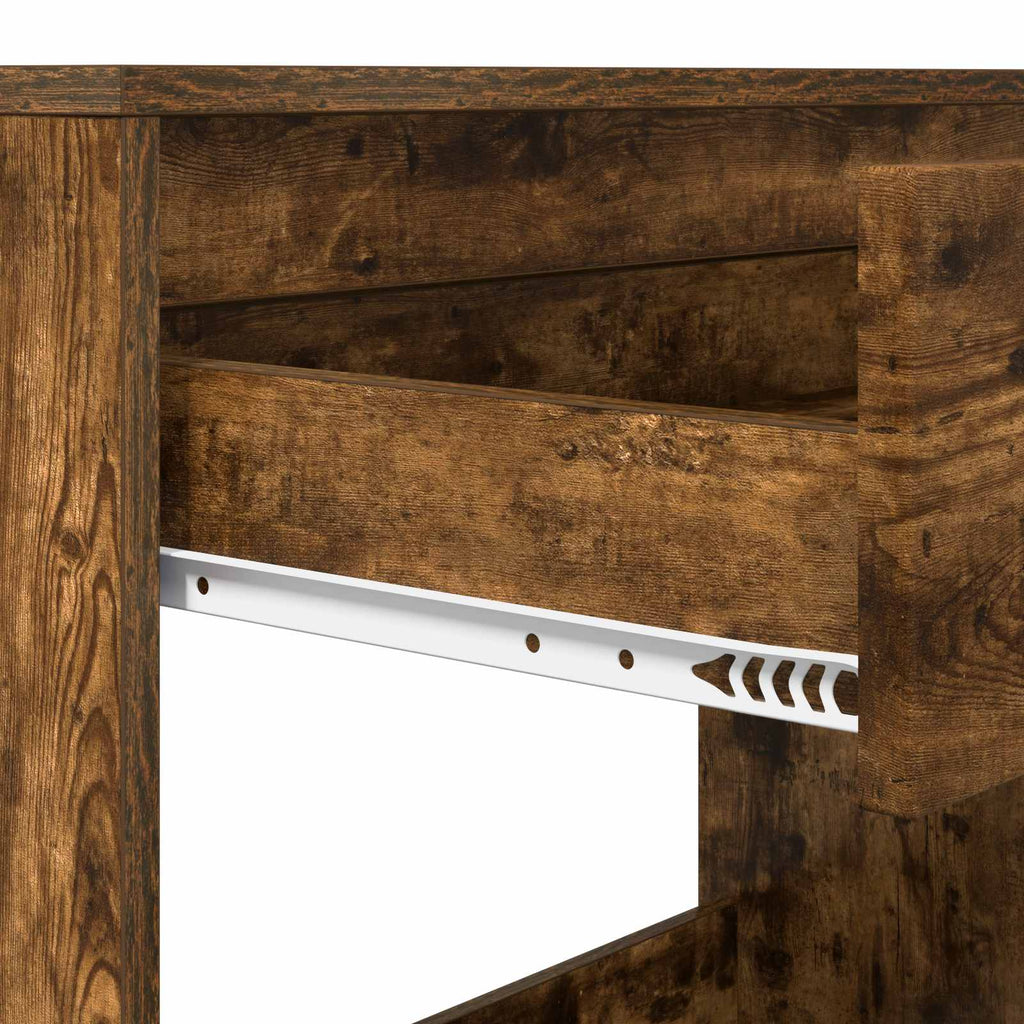 Schreibtisch mit Schublade Räuchereiche 100 x 50 x 78 cm