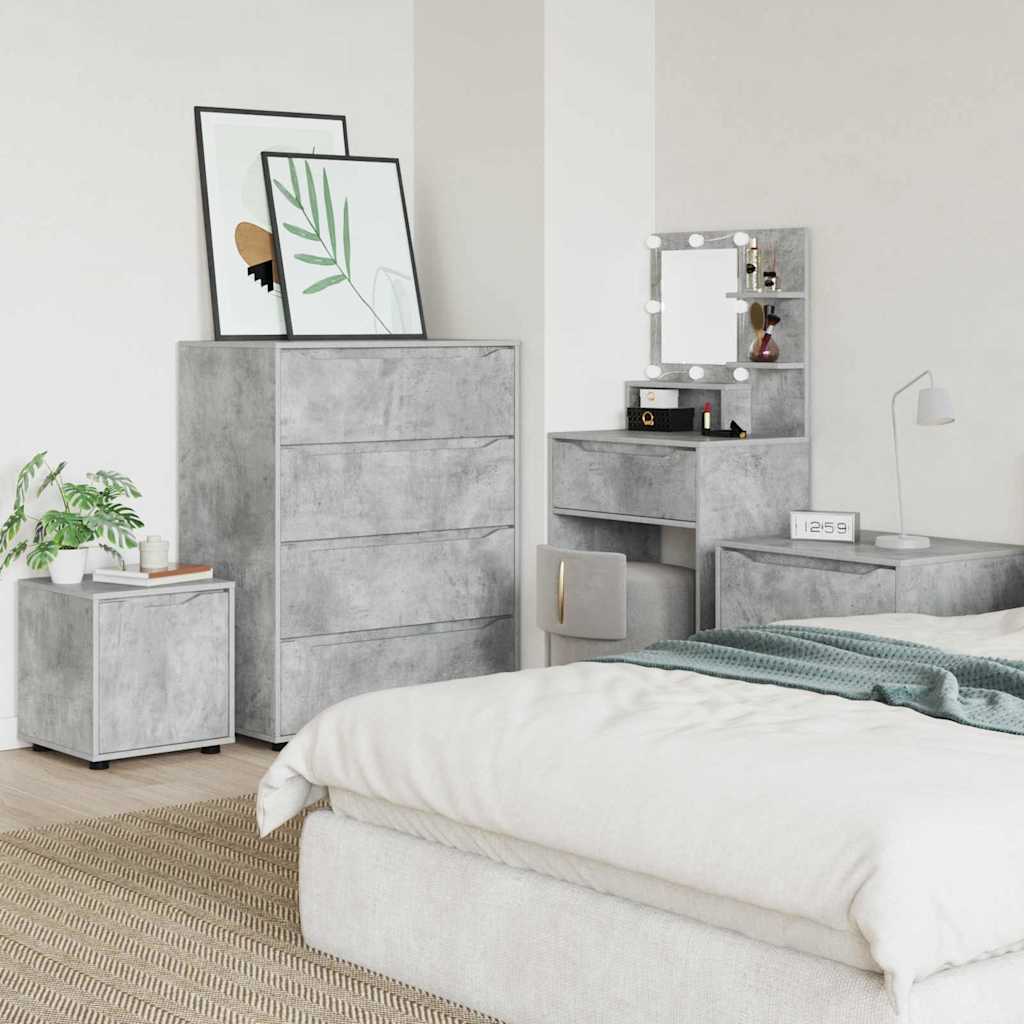 Badezimmerschrank Beton Grau 40,5 x 40 x 44 cm Holzwerkstoff