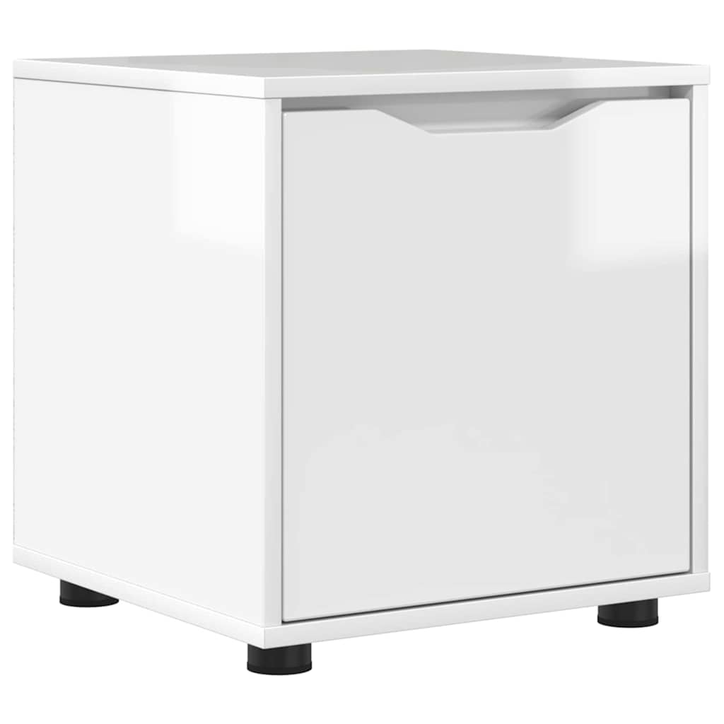 Badezimmerschrank Hochglanz Weiß 40,5 x 40 x 44 cm