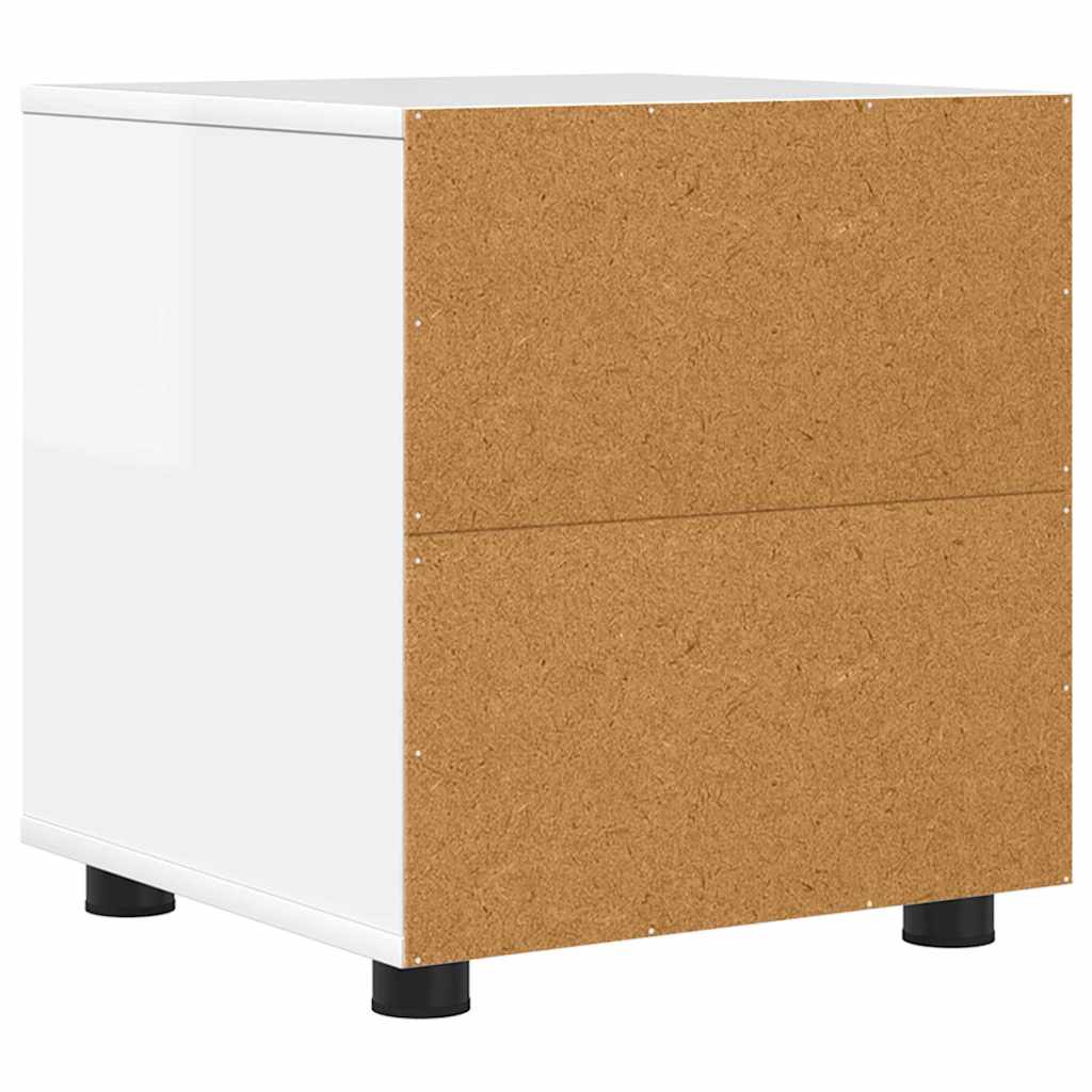 Badezimmerschrank Hochglanz Weiß 40,5 x 40 x 44 cm