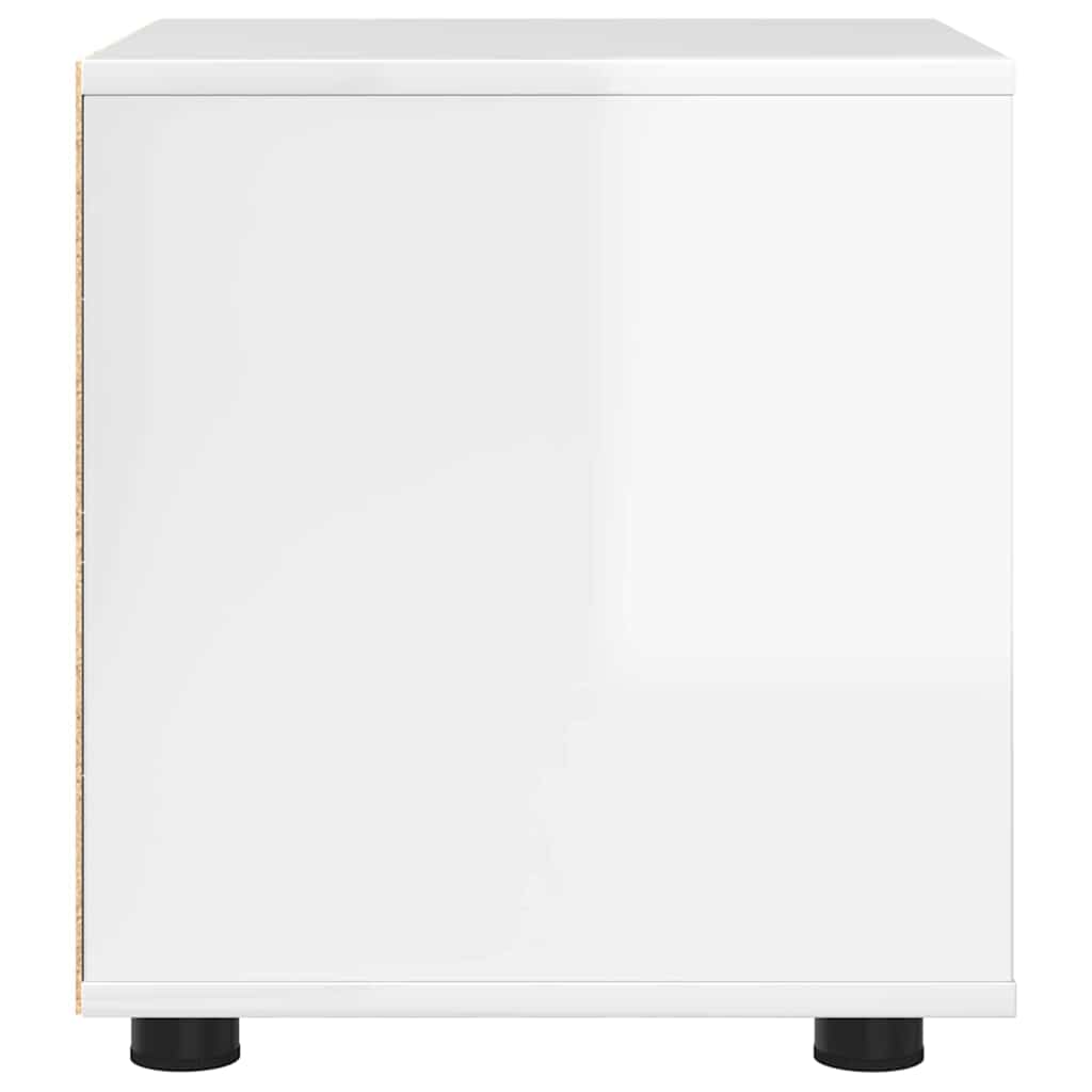 Badezimmerschrank Hochglanz Weiß 40,5 x 40 x 44 cm