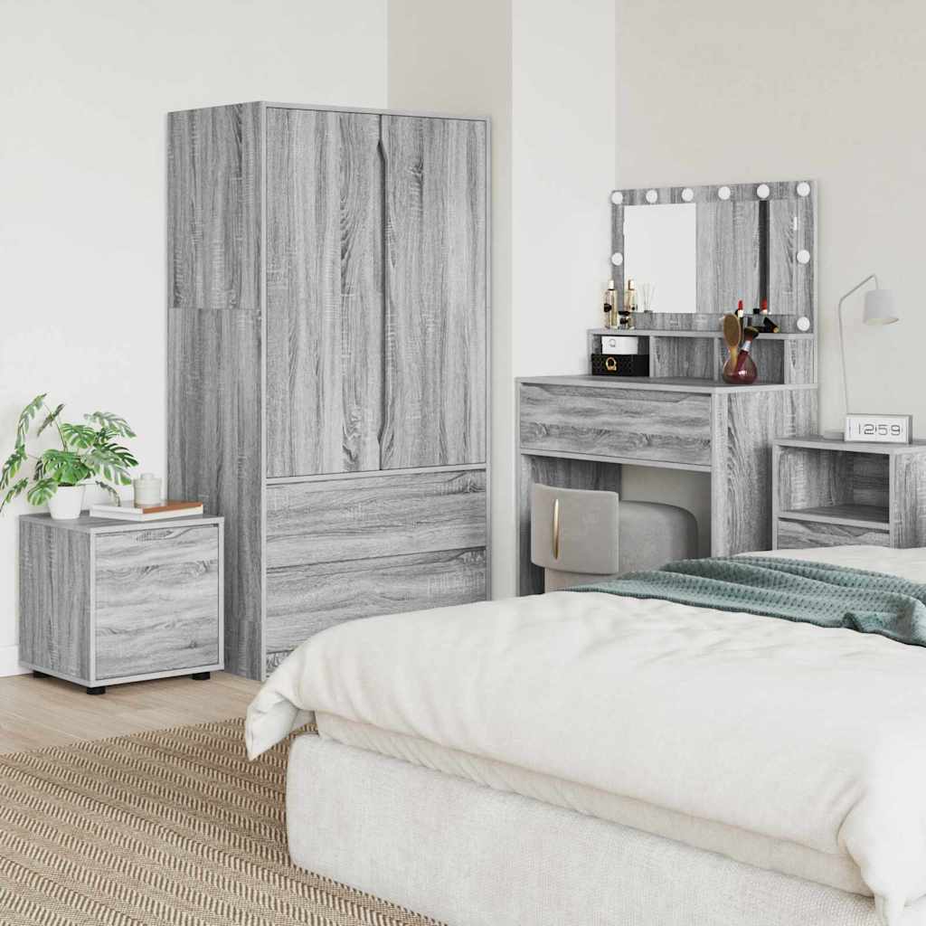 Badezimmerschrank Graues Sonoma 40,5 x 40 x 44 cm Holzwerkstoff