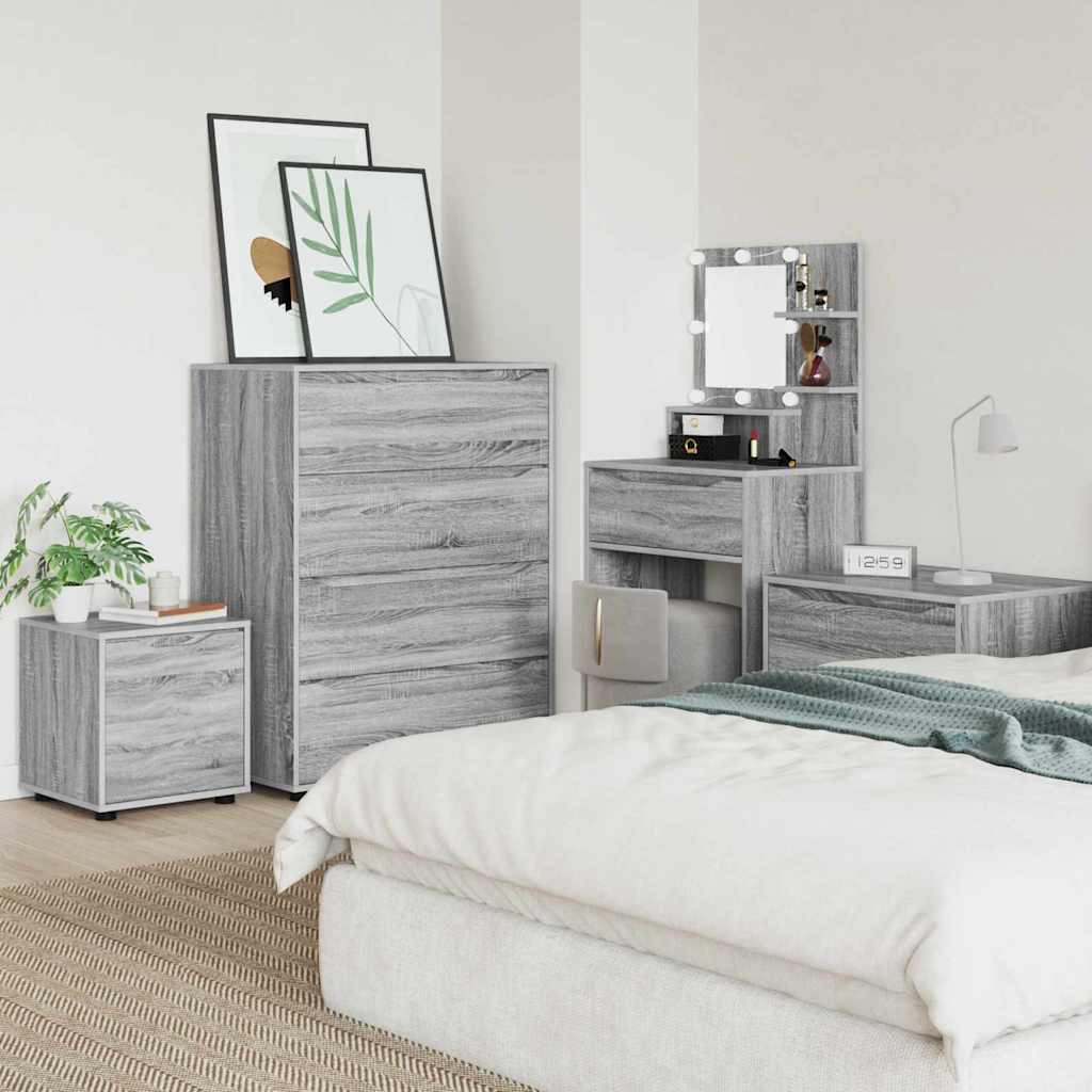 Badezimmerschrank Graues Sonoma 40,5 x 40 x 44 cm Holzwerkstoff