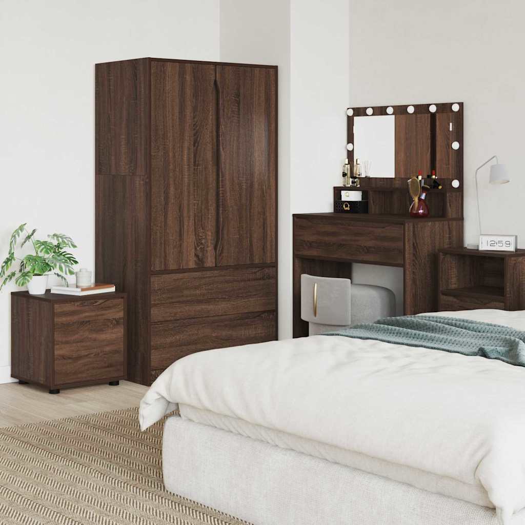 Badezimmerschrank Braun Eichen-Optik 40,5 x 40 x 44 cm