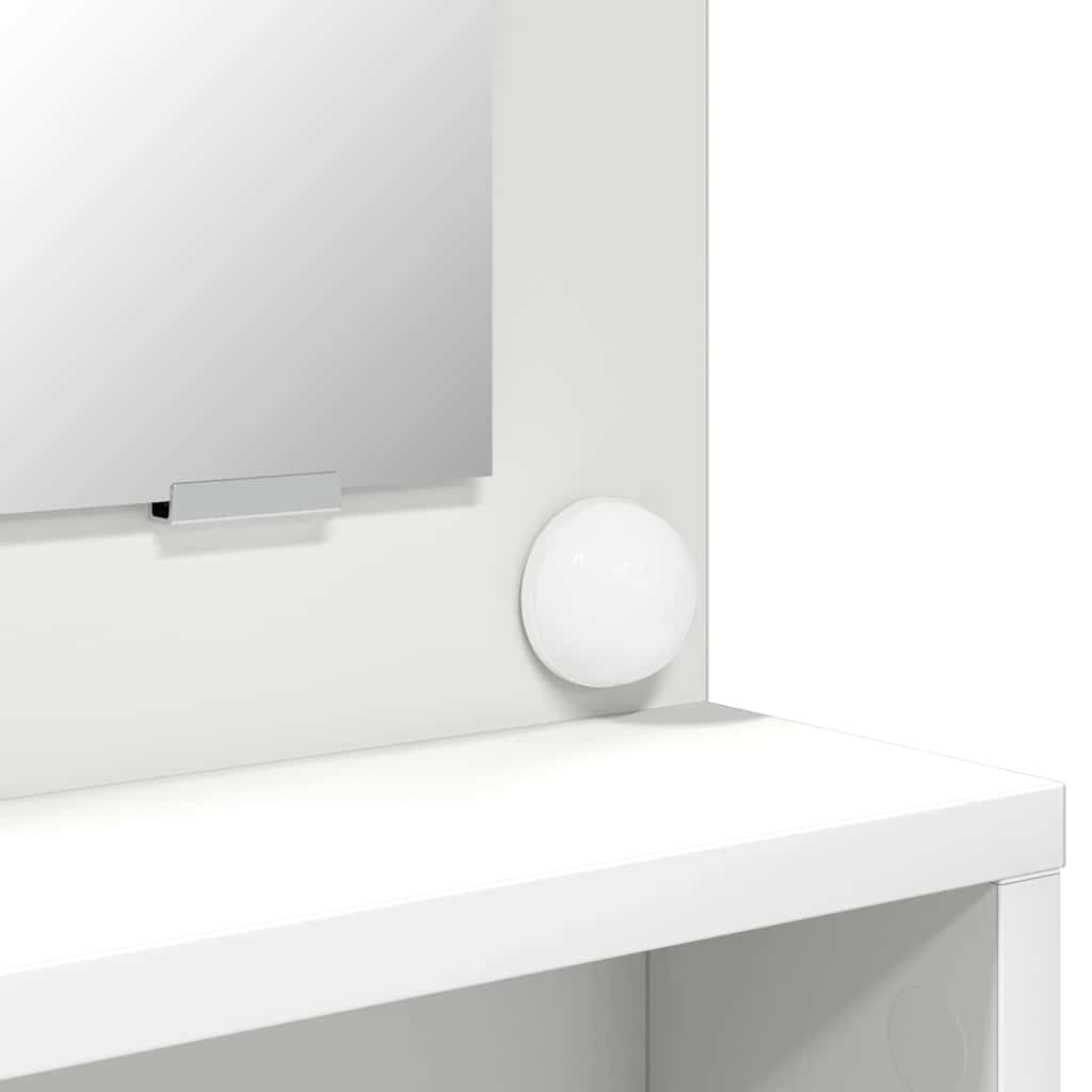 Schlafzimmer-Frisiertische mit Speicher Weiß 80 x 39,6 x 135 cm
