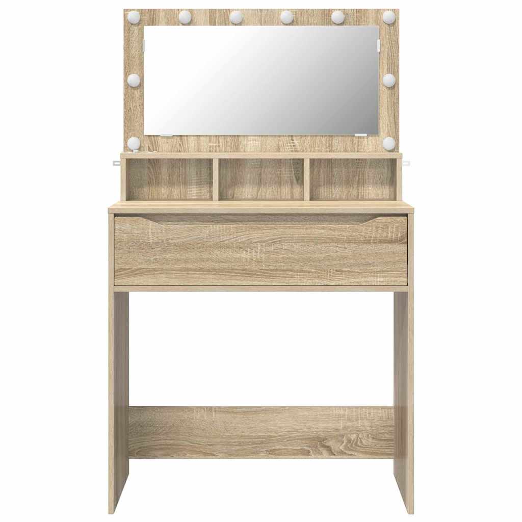 Schlafzimmer-Frisiertische Sonoma-Eiche 80 x 39,6 x 135 cm