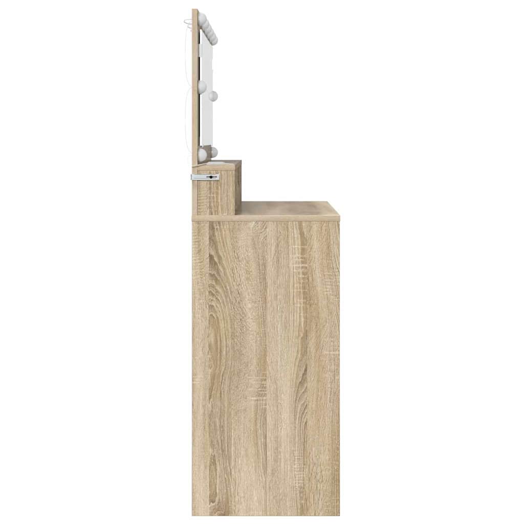 Schlafzimmer-Frisiertische Sonoma-Eiche 80 x 39,6 x 135 cm