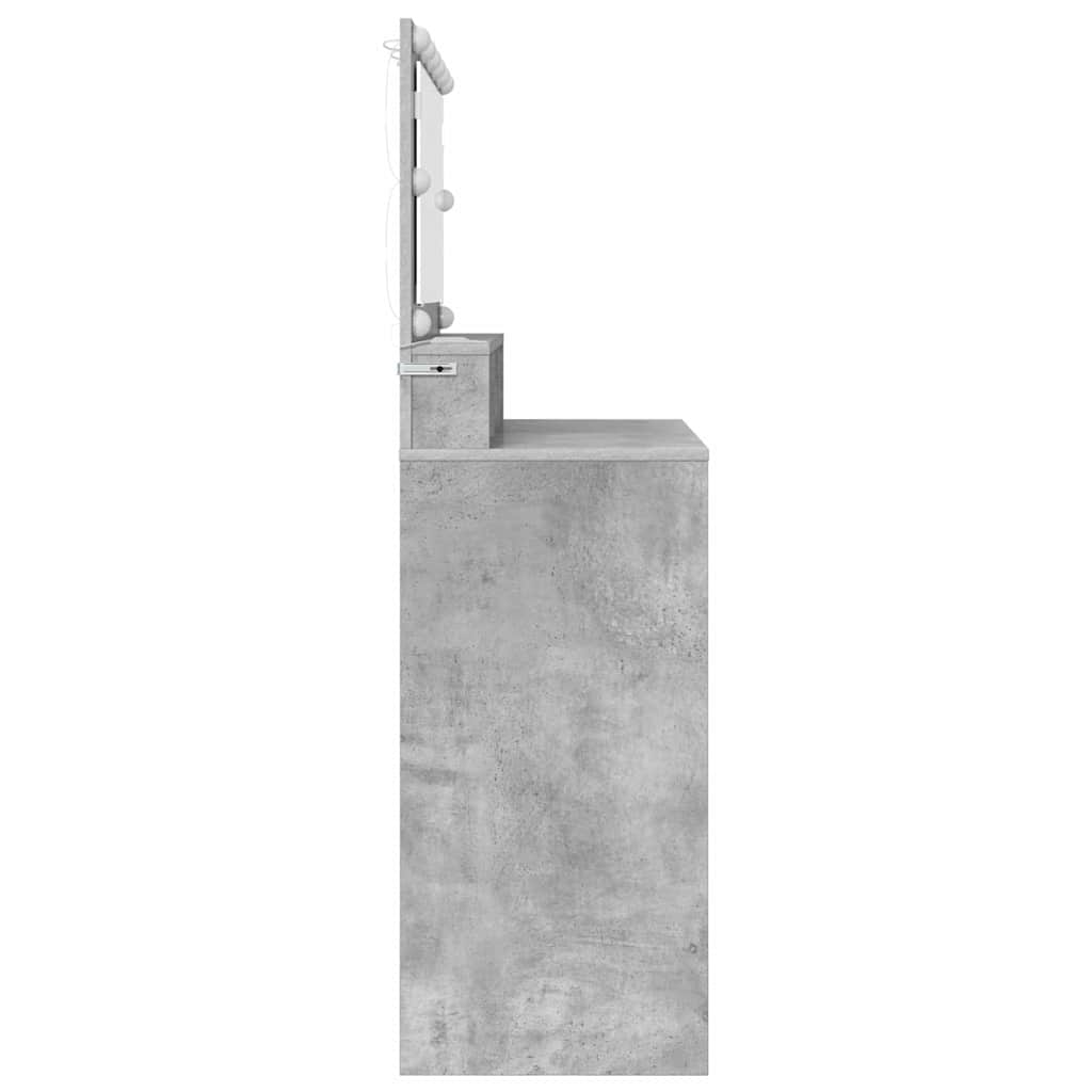 Schlafzimmer-Frisiertische Beton Grau 80 x 39,6 x 135 cm