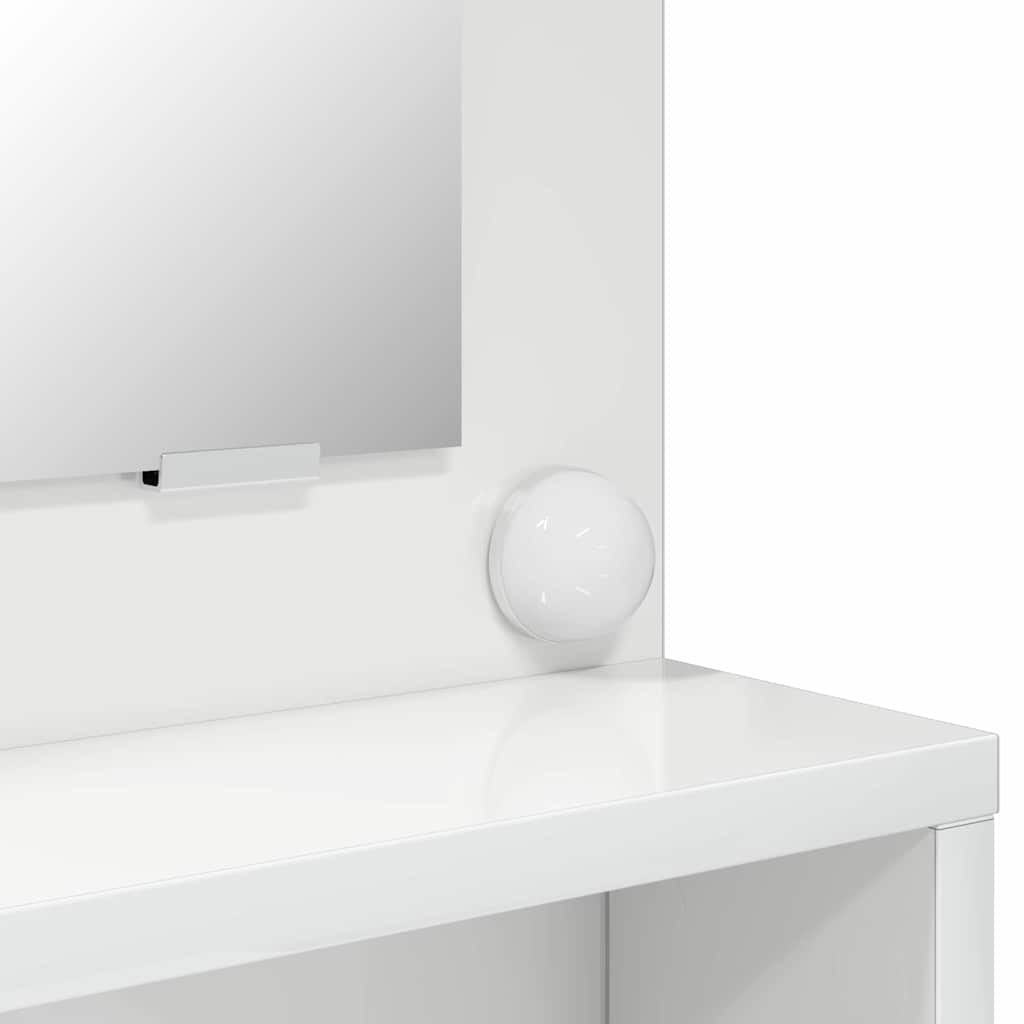 Schlafzimmer-Frisiertische Hochglanz Weiß 80 x 39,6 x 135 cm